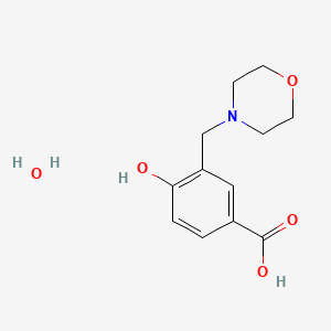 B3417999 4-Hydroxy-3-(morpholinomethyl)benzoic acid hydrate CAS No. 1177335-94-2