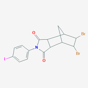 molecular formula C15H12Br2INO2 B341801 5,6-dibromo-2-(4-iodophenyl)hexahydro-1H-4,7-methanoisoindole-1,3-dione 