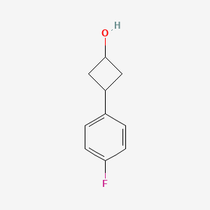 molecular formula C10H11FO B3418010 3-(4-Fluorophenyl)cyclobutan-1-ol CAS No. 143589-43-9