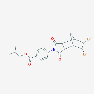 2-methylpropyl 4-(5,6-dibromo-1,3-dioxooctahydro-2H-4,7-methanoisoindol-2-yl)benzoate