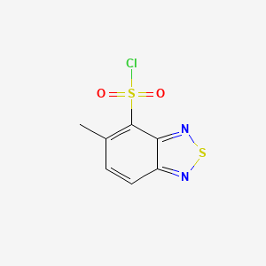 molecular formula C7H5ClN2O2S2 B3418024 5-甲基-2,1,3-苯并噻二唑-4-磺酰氯 CAS No. 1185293-68-8