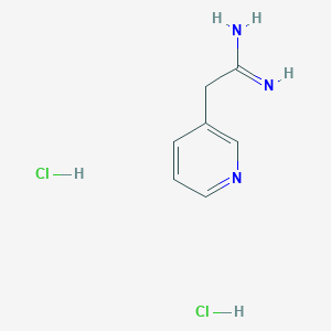 molecular formula C7H11Cl2N3 B3418029 2-(3-吡啶基)乙酰胺二盐酸盐 CAS No. 1185294-73-8