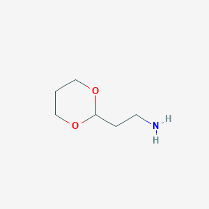 molecular formula C6H13NO2 B3418033 2-(1',3'-Dioxan-2'-yl)ethyl amine CAS No. 118599-06-7