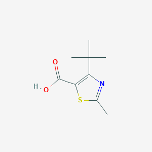 molecular formula C9H13NO2S B3418069 4-Tert-butyl-2-methyl-1,3-thiazole-5-carboxylic acid CAS No. 1188129-03-4