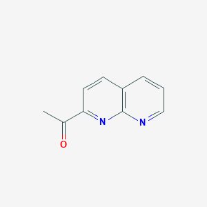 molecular formula C10H8N2O B3418074 Ethanone, 1-(1,8-naphthyridin-2-yl)- CAS No. 1188433-77-3