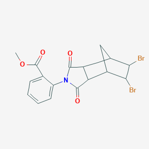 methyl 2-(5,6-dibromo-1,3-dioxooctahydro-2H-4,7-methanoisoindol-2-yl)benzoate