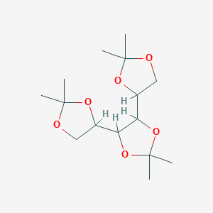 molecular formula C15H26O6 B3418210 4,5-Bis(2,2-dimethyl-1,3-dioxolan-4-yl)-2,2-dimethyl-1,3-dioxolane CAS No. 1214702-92-7