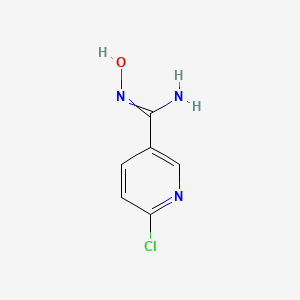 molecular formula C6H6ClN3O B3418263 6-chloro-N'-hydroxypyridine-3-carboximidamide CAS No. 1219626-58-0