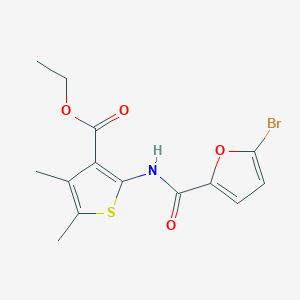 molecular formula C14H14BrNO4S B341833 Ethyl 2-[(5-bromo-2-furoyl)amino]-4,5-dimethyl-3-thiophenecarboxylate 