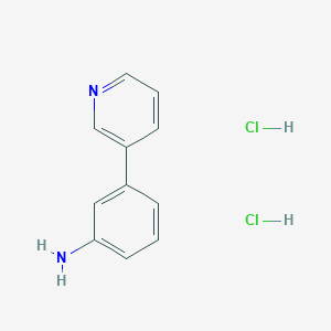 molecular formula C11H12Cl2N2 B3418407 3-(3-Pyridyl)aniline dihydrochloride CAS No. 1235380-44-5