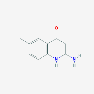 molecular formula C10H10N2O B3418416 2-氨基-4-羟基-6-甲基喹啉 CAS No. 123638-05-1