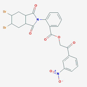 2-(3-nitrophenyl)-2-oxoethyl 2-(5,6-dibromo-1,3-dioxooctahydro-2H-isoindol-2-yl)benzoate