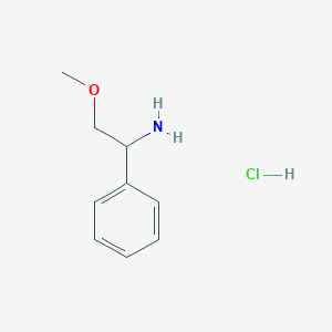 molecular formula C9H14ClNO B3418435 2-Methoxy-1-phenylethan-1-amine hydrochloride CAS No. 1240527-17-6