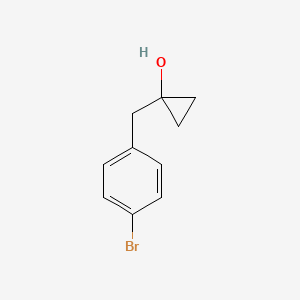 molecular formula C10H11BrO B3418471 1-[(4-Bromophenyl)methyl]cyclopropan-1-ol CAS No. 1247169-35-2