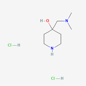 molecular formula C8H20Cl2N2O B3418505 4-[(Dimethylamino)methyl]-4-piperidinol dihydrochloride CAS No. 125033-53-6