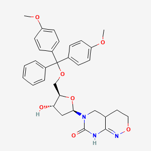 6-(5-O-(DIMETHOXYTRITYL)-beta-D-2-DEOXYRIBROFURANOSYL)-3,4-DIHYDRO-8H-PYRIMIDO[4,5-C][1,2]OXAZIN-7-ONE