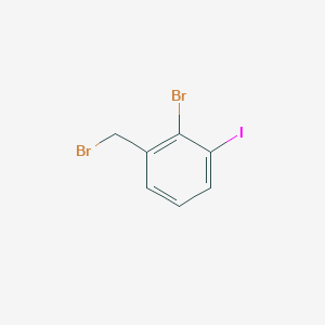 molecular formula C7H5Br2I B3418569 2-Bromo-1-(bromomethyl)-3-iodobenzene CAS No. 1261649-03-9