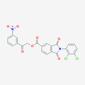 molecular formula C23H12Cl2N2O7 B341858 2-(3-Nitrophenyl)-2-oxoethyl 2-(2,3-dichlorophenyl)-1,3-dioxoisoindoline-5-carboxylate 