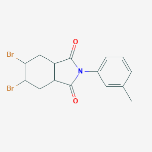 molecular formula C15H15Br2NO2 B341861 5,6-dibromo-2-(3-methylphenyl)hexahydro-1H-isoindole-1,3(2H)-dione 