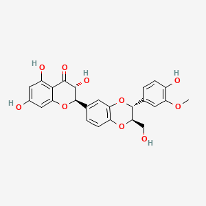 molecular formula C25H22O10 B3418615 Silibinin CAS No. 1265089-69-7