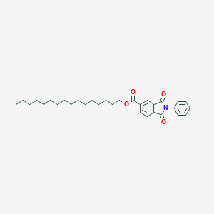 molecular formula C32H43NO4 B341863 Hexadecyl 2-(4-methylphenyl)-1,3-dioxoisoindoline-5-carboxylate 
