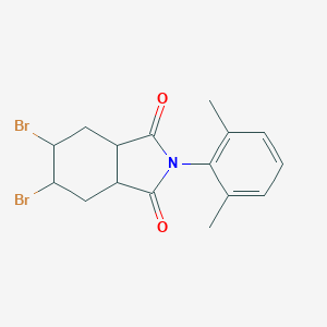 molecular formula C16H17Br2NO2 B341865 5,6-dibromo-2-(2,6-dimethylphenyl)hexahydro-1H-isoindole-1,3(2H)-dione 