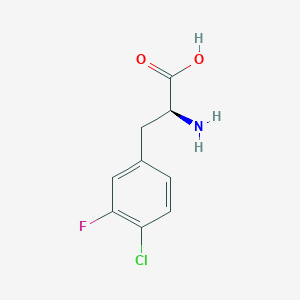 molecular formula C9H9ClFNO2 B3418658 (S)-3-(3-Fluoro-4-chlorophenyl)-2-aminopropionic acid CAS No. 1269791-95-8