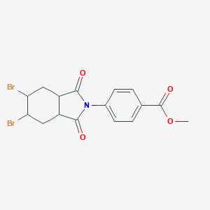 methyl 4-(5,6-dibromo-1,3-dioxooctahydro-2H-isoindol-2-yl)benzoate