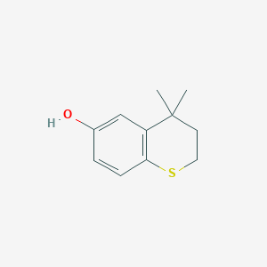molecular formula C11H14OS B3418680 4,4-Dimethyl-6-hydroxythiochroman CAS No. 127164-89-0