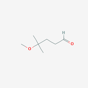 molecular formula C7H14O2 B3418708 4-Methoxy-4-methylpentanal CAS No. 127426-79-3