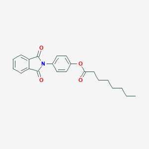 molecular formula C22H23NO4 B341871 4-(1,3-dioxo-1,3-dihydro-2H-isoindol-2-yl)phenyl octanoate 