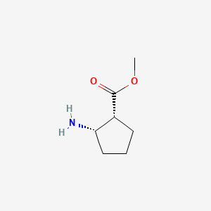 molecular formula C7H13NO2 B3418726 (1R,2S)-Methyl 2-aminocyclopentanecarboxylate CAS No. 128001-37-6