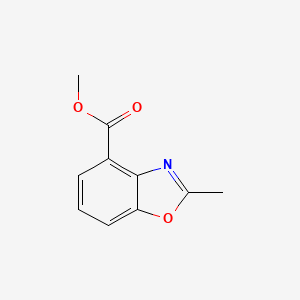 molecular formula C10H9NO3 B3418728 Methyl 2-methylbenzo[d]oxazole-4-carboxylate CAS No. 128156-55-8