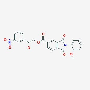 molecular formula C24H16N2O8 B341875 2-(3-Nitrophenyl)-2-oxoethyl 2-(2-methoxyphenyl)-1,3-dioxoisoindoline-5-carboxylate 