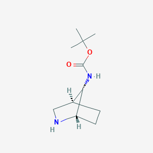 molecular formula C11H20N2O2 B3418756 Tert-butyl N-[(1S,4S,7S)-2-azabicyclo[2.2.1]heptan-7-YL]carbamate CAS No. 1290626-06-0