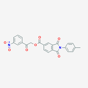 2-(3-nitrophenyl)-2-oxoethyl 2-(4-methylphenyl)-1,3-dioxo-2,3-dihydro-1H-isoindole-5-carboxylate