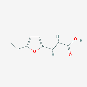 molecular formula C9H10O3 B3418825 (2E)-3-(5-ethylfuran-2-yl)prop-2-enoic acid CAS No. 1310567-98-6