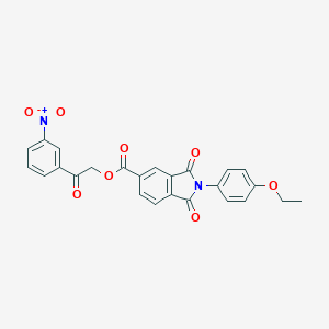 molecular formula C25H18N2O8 B341883 2-(3-Nitrophenyl)-2-oxoethyl 2-(4-ethoxyphenyl)-1,3-dioxoisoindoline-5-carboxylate 