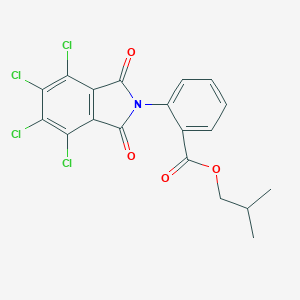 molecular formula C19H13Cl4NO4 B341884 isobutyl 2-(4,5,6,7-tetrachloro-1,3-dioxo-1,3-dihydro-2H-isoindol-2-yl)benzoate 