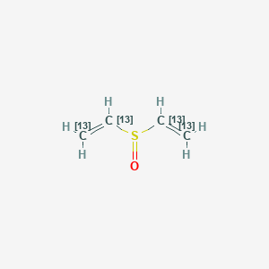 molecular formula C4H6OS B3418848 1-(1,2-13C2)ethenylsulfinyl(1,2-13C2)ethene CAS No. 1313734-98-3