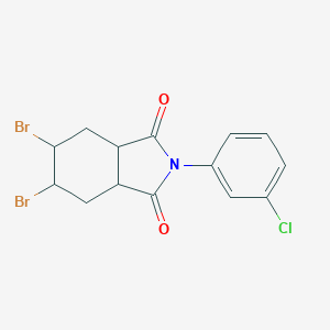 5,6-dibromo-2-(3-chlorophenyl)hexahydro-1H-isoindole-1,3(2H)-dione