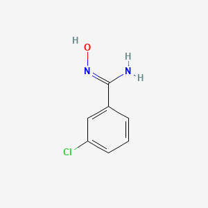 molecular formula C7H7ClN2O B3418879 3-chloro-N'-hydroxybenzenecarboximidamide CAS No. 1319746-47-8