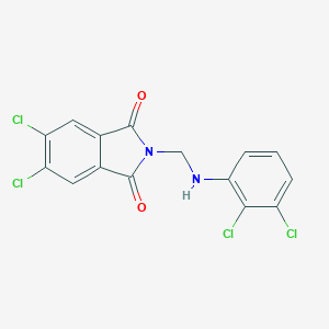molecular formula C15H8Cl4N2O2 B341890 5,6-dichloro-2-[(2,3-dichloroanilino)methyl]-1H-isoindole-1,3(2H)-dione 