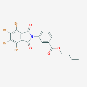 molecular formula C19H13Br4NO4 B341892 butyl 3-(4,5,6,7-tetrabromo-1,3-dioxo-1,3-dihydro-2H-isoindol-2-yl)benzoate 