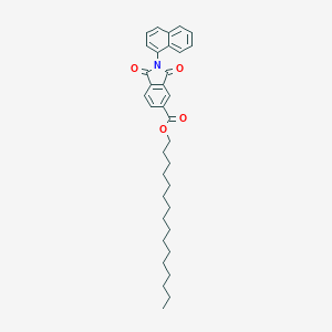 molecular formula C35H43NO4 B341893 Hexadecyl 2-(1-naphthyl)-1,3-dioxo-5-isoindolinecarboxylate 