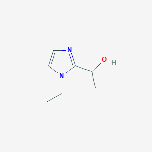 molecular formula C7H12N2O B3418956 1-(1-ethyl-1H-imidazol-2-yl)ethanol CAS No. 1341962-52-4