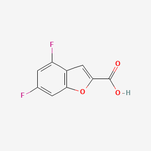molecular formula C9H4F2O3 B3418963 4,6-Difluorobenzofuran-2-carboxylic acid CAS No. 1342225-97-1