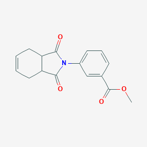 molecular formula C16H15NO4 B341898 methyl 3-(1,3-dioxo-1,3,3a,4,7,7a-hexahydro-2H-isoindol-2-yl)benzoate 