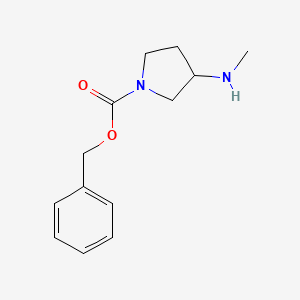 molecular formula C13H18N2O2 B3419014 Benzyl 3-(methylamino)pyrrolidine-1-carboxylate CAS No. 1353971-26-2