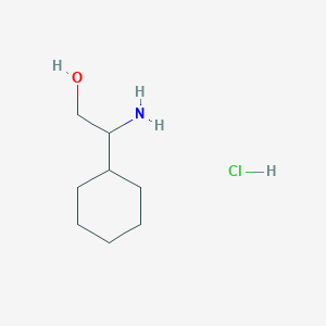 molecular formula C8H18ClNO B3419023 2-Amino-2-cyclohexylethan-1-ol hydrochloride CAS No. 1354951-41-9